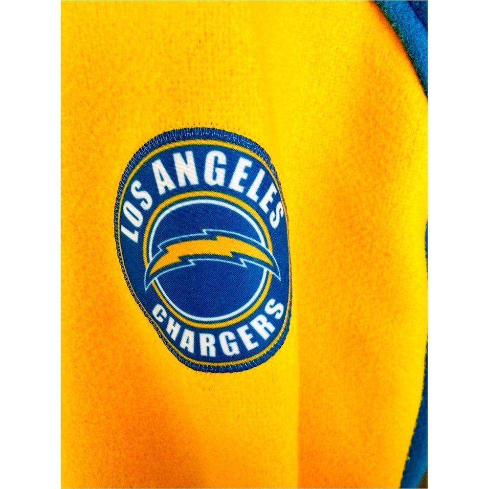 LA Chargers Oversized Fleece Jacket Wear By Erin Andrews Sz Sm - Picture 6 of 8
